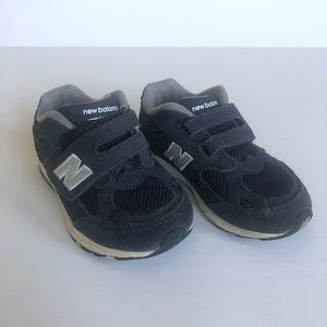 New Balance Kid's Blue Hook and Loop 990 Sneakers